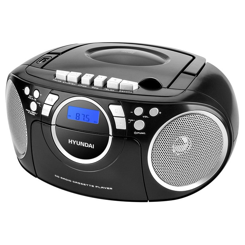 Radiomagnetofon s CD Hyundai TRC 788 AU3BS, černá/stříbrná